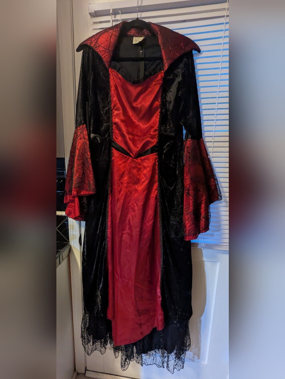Black and Red Vampire Gown